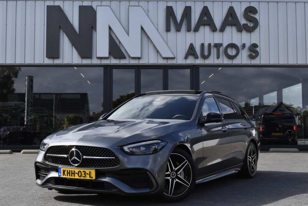 Mercedes-Benz C-Klasse 180 AMG Line Pano trekhaak 360 burmester ACC head up BTW 52876638-0.jpg | Maas Auto's